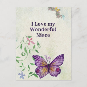 Ik hou van mijn geweldige nicht briefkaart