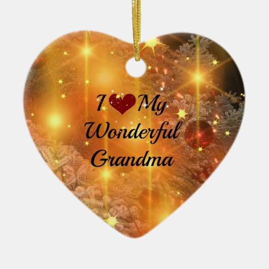 Ik hou van mijn geweldige oma, keramisch ornament