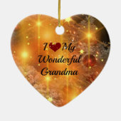 Ik hou van mijn geweldige oma, keramisch ornament