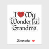 Ik hou van mijn geweldige oma sticker (Vel)