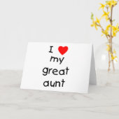 Ik hou van mijn geweldige tante kaart (Gele Bloem)