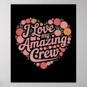 Ik hou van mijn geweldige team - perfect leidersch poster (Voorkant)