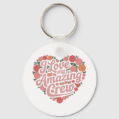 Ik hou van mijn geweldige team - perfect leidersch sleutelhanger (Voorkant)