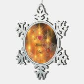 Ik hou van mijn geweldige vader tin sneeuwvlok ornament (Rechts)