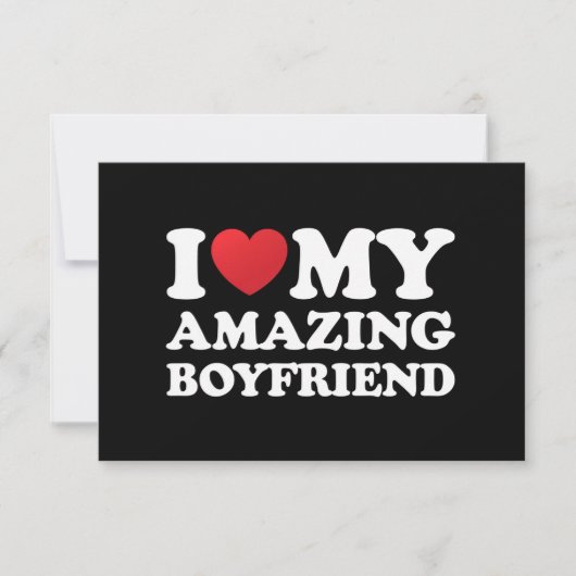 Ik hou van mijn geweldige vriend in mijn hart mijn bedankkaart (Voorkant)