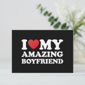 Ik hou van mijn geweldige vriend in mijn hart mijn bedankkaart (Staand voorkant)