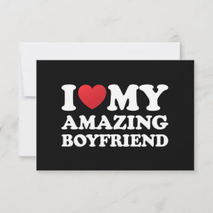 Ik hou van mijn geweldige vriend in mijn hart mijn bedankkaart