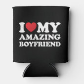 Ik hou van mijn geweldige vriend in mijn hart mijn blikjeskoeler (Voorkant)