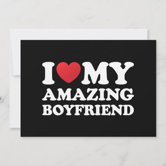 Ik hou van mijn geweldige vriend in mijn hart mijn kaart (Voorkant)