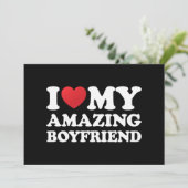 Ik hou van mijn geweldige vriend in mijn hart mijn kaart (Staand voorkant)