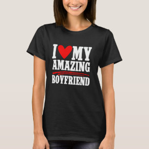 Ik hou van mijn geweldige vriend koppelaarster t-shirt