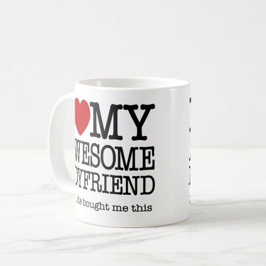 Ik hou van mijn Geweldige vriend Mok (Voorkant links)