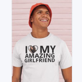 Ik hou van mijn geweldige Vriendin foto Boyvriend T-shirt