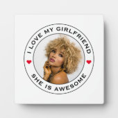 Ik hou van mijn Geweldige Vriendin Fototekst Fotoplaat (Voorkant)
