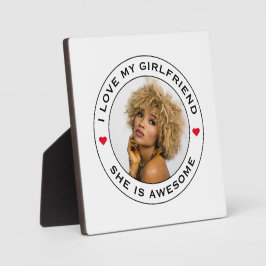 Ik hou van mijn Geweldige Vriendin Fototekst Fotoplaat