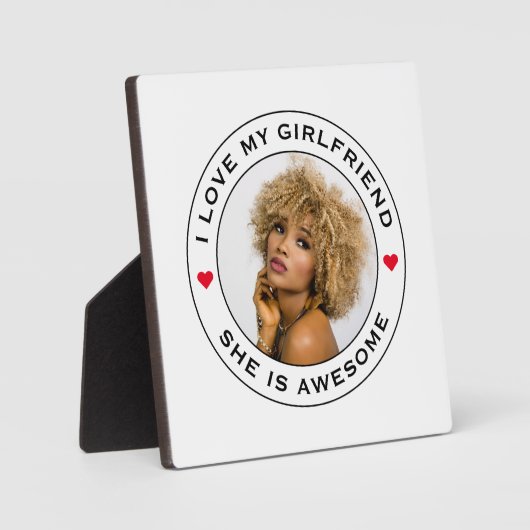 Ik hou van mijn Geweldige Vriendin Fototekst Fotoplaat (Voorkant)