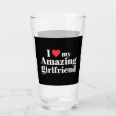 Ik hou van mijn geweldige Vriendin Ik hart mijn he Glas (Voorkant)