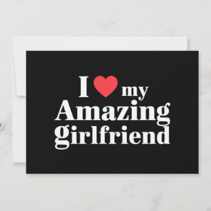 Ik hou van mijn geweldige Vriendin Ik hart mijn he Kaart