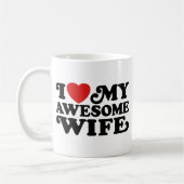 Ik hou van mijn Geweldige vrouw Koffiemok (Links)