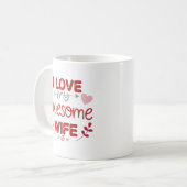 Ik hou van mijn geweldige vrouw koffiemok (Voorkant links)