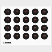 Ik hou van mijn geweldige vrouw ronde sticker (Vel)