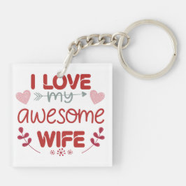 Ik hou van mijn geweldige vrouw sleutelhanger