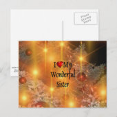 Ik hou van mijn geweldige zuster briefkaart (Voorkant / Achterkant)