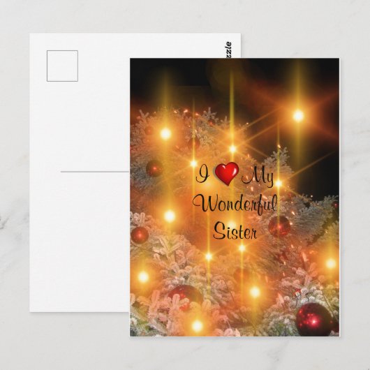 Ik hou van mijn geweldige zuster briefkaart (Voorkant / Achterkant)