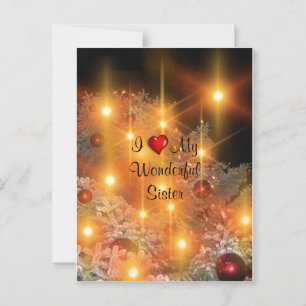Ik hou van mijn geweldige zuster briefkaart
