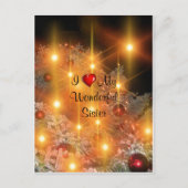 Ik hou van mijn geweldige zuster feestdagenkaart (Voorkant)