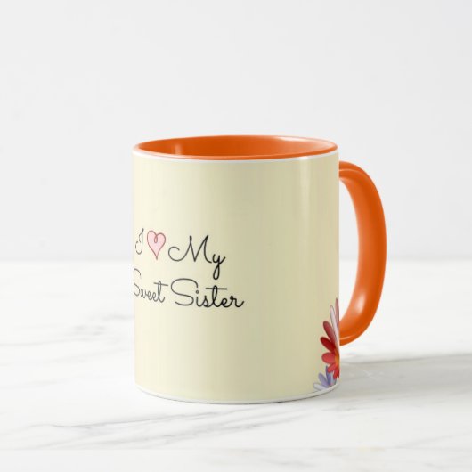 Ik hou van mijn geweldige zuster mok (Voorkant rechts)
