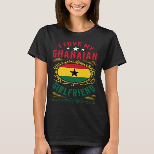Ik hou van mijn Ghanese vriendin T-shirt (Voorkant)