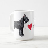Ik hou van mijn Giant Schnauzer Koffiemok (Voorkant links)