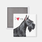 Ik hou van mijn Giant Schnauzer Magneet (Voorkant / Achterkant)