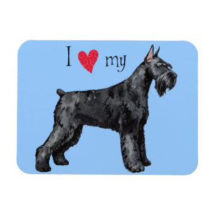 Ik hou van mijn Giant Schnauzer Magneet