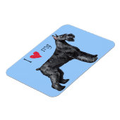 Ik hou van mijn Giant Schnauzer Magneet (Linkerzijde)