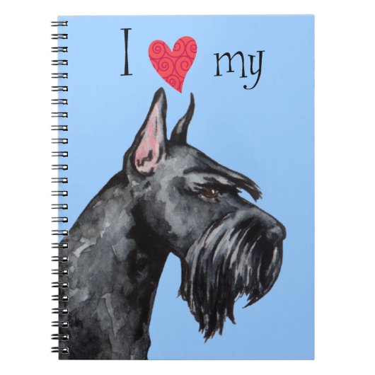 Ik hou van mijn Giant Schnauzer Notitieboek (Voorkant)