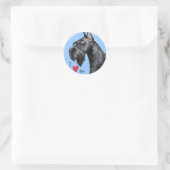 Ik hou van mijn Giant Schnauzer Ronde Sticker (Tas)