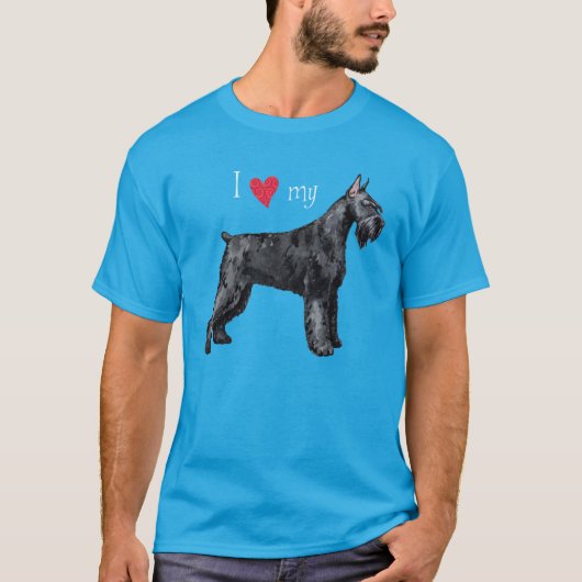 Ik hou van mijn Giant Schnauzer T-Shirt (Voorkant)