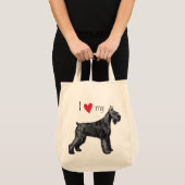 Ik hou van mijn Giant Schnauzer Tote Bag (Voorkant (product))