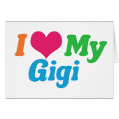 Ik hou van mijn Gigi Card (Voorkant Horizontaal)