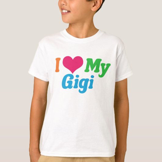 Ik hou van mijn Gigi Kids T-shirt (Voorkant)