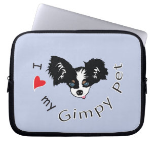 Ik hou van mijn Gimpy Pet Laptop Sleeve
