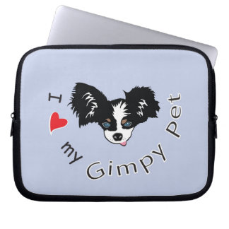 Ik hou van mijn Gimpy Pet Laptop Sleeve