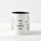 Ik hou van mijn Ginger Cat Wreath Coffee Mok (Midden)