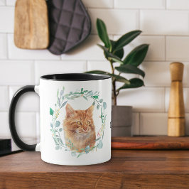 Ik hou van mijn Ginger Cat Wreath Coffee Mok