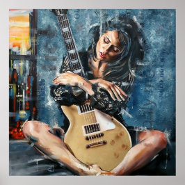 Ik hou van mijn gitaar poster
