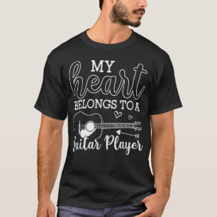 Ik hou van mijn gitaarspeler Husband Wife Gifts Va T-shirt