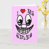 Ik hou van mijn glimlach kaart (Gele Bloem)