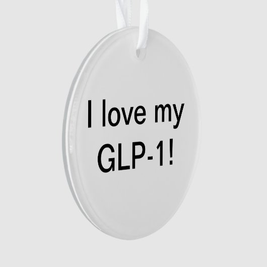 Ik hou van mijn GLP-1 Ornament (voorkant)